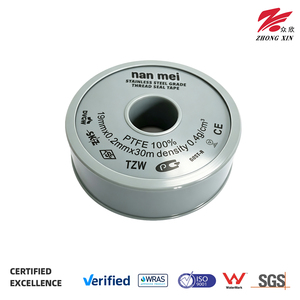 Zhongxin SGS Certified High Density 19mm PTFE <strong>Gas</strong> Pipeline <strong>Sealant</strong> -190C to +370C Cylinder Seal 30m Thread Seal Tape - Product Image 1