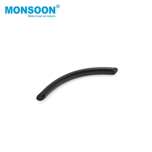 Poignée de meuble de style simple pour salon, poignée de tiroir de placard d'hôtel, poignée de meuble de cuisine en alliage d'aluminium à tube rond pour école - Product Image 2