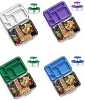 Aohea Factory Boîte à lunch portable en acier inoxydable Fresh lock-4 304 Conteneur à lunch Bento étanche pour enfants