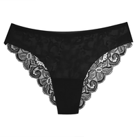 Celana Dalam Wanita Model G-String Tipis Tanpa Jahitan Bahan Poliamida Pinggang Rendah Rajutan Solid Logo Pinggang untuk Sehari-hari