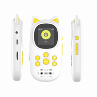 Mini lecteur MP3 avec design mignon de chat, prise en charge USB, lecteur de musique sans fil pour audio et vidéo, écouteurs inclus