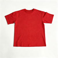 T-shirt personnalisé Kornit DTG, T-shirt rouge à col rond, design streetwear décontracté, fabricant en gros
