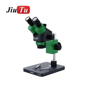 0.7-5.0X microscopio Stereo trinoculare HD Zoom continuo Focus HD grandangolo per telefono cellulare riparazione microscopio