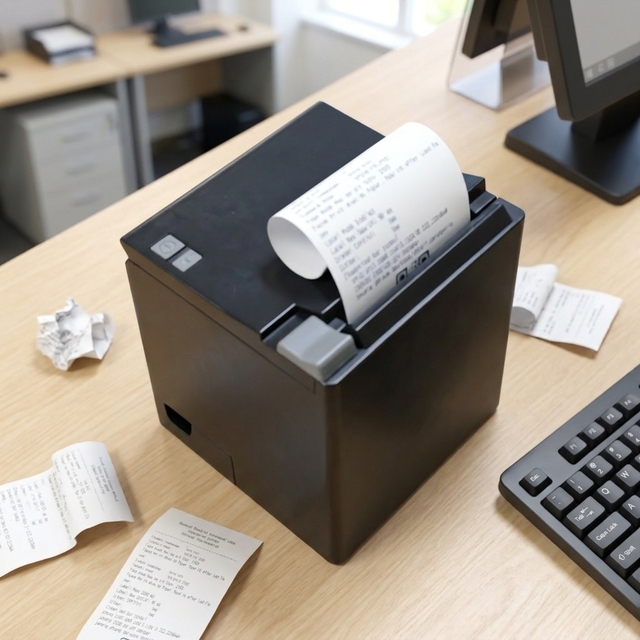 80mm Thermal POS Receipt Printer with Wireless Bluetooth LED Marquee Order Alert for Retail Food and Beverage