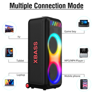 2025 New Fashion Dual Professional Stereo Subwoofer Wireless X Portable Wireless Speakers ZQS1021 - Product Image 2