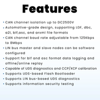 TOSUN TC1016P 4 CAN FD 2 LIN Ke antarmuka USB Adapter usb-tc1016p