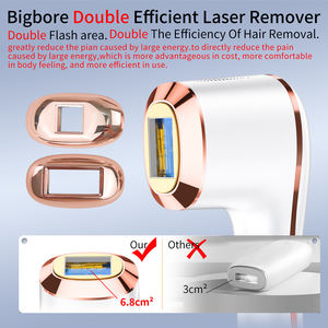 <span class=keywords><strong>Mejor</strong></span> 510K Bigbore doble eficiente hogar <span class=keywords><strong>para</strong></span> mujeres cara y cuerpo auricular <span class=keywords><strong>depiladora</strong></span> portátil indolora depilación láser permanente - Product Image 4