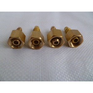Pressure Reducing Valve Connector Copper Hex <b>Adapter</b> <b>Plug</b> In For Gas Cylinder Oxygen Nitrogen Use - Product Image 2