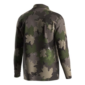 Camisa de Pesca para Hombre, Camisas Tácticas de Manga Larga con Protección Solar UPF 50+, Camisa con Estampado de Camuflaje, Polo de Pesca - Product Image 2