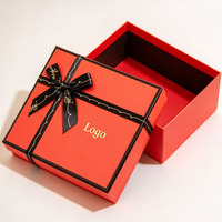 Boîte cadeau en carton avec impression de logo personnalisée, couvercle et base, pour parfums et bougies