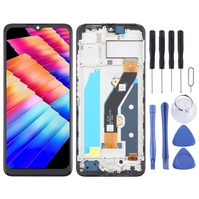 Hot Selling for Infinix Hot 30i X669 OEM LCD Screen Digitizer Full Assembly With Frame