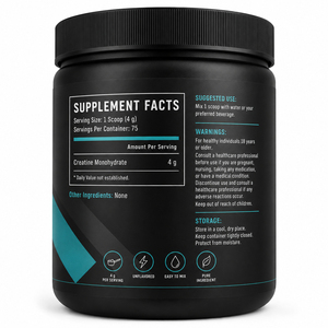 Creatina Monohidrato Pura en Polvo al por Mayor, Sin Azúcar, 300g, Suplemento Deportivo para Adultos, para Energía y Crecimiento Muscular, No Apto para... - Product Image 6