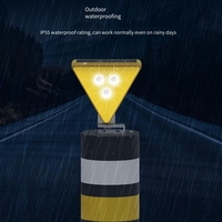 Feu de signalisation de sécurité routière solaire à LED pour garde-corps, rechargeable, clignotant, IP55, manuel et automatique, pour extérieur