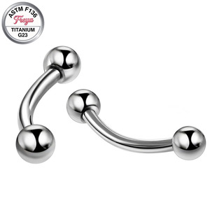 Bijoux de <span class=keywords><strong>piercing</strong></span> pour sourcils en Titane G23, barbell incurvé, labret, bijoux de lèvre, <span class=keywords><strong>piercing</strong></span> d'oreille (rook), petit <span class=keywords><strong>piercing</strong></span> de nombril pour femmes et hommes - Product Image 2