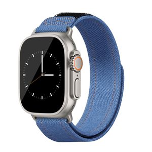 สายนาฬิกาผ้าเดนิมสำหรับ <span class=keywords><strong>Apple</strong></span> <span class=keywords><strong>Watch</strong></span> 42/44/45/49 มม. สายรัดข้อมือแบบสปอร์ตสำหรับผู้หญิงผู้ชาย สายรัดข้อมือสำหรับ IWatch S11 S10 - Product Image 6