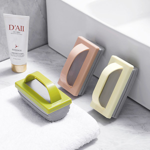 Pel Mini genggam, pel Mini cuci piring, kain spons logam menyerap blok spons PVA, pembersih dapur kamar mandi