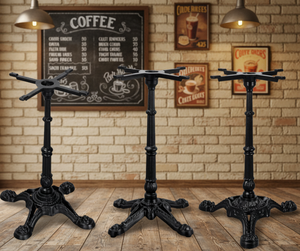 Base de Mesa de Hierro Fundido Resistente con 4 Patas para Exteriores, Restaurantes y Cafeterías - Product Image 3