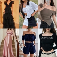 Nouvelles Robes pour Femmes Vêtements en Gros Balles de Vêtements de Marque Hauts de Robe T-shirts Vêtements en Balles