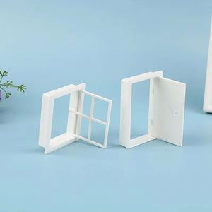 1/12 Scale Pottery Clay <b>Pvc</b> Cartoon Toy Building Mini Brick Architecture Components Doors Windows Set for Doll House - Product Image 2