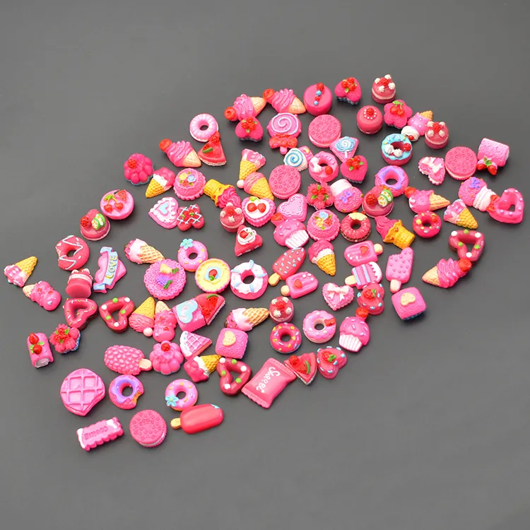 מעל 1000 עיצובים בתפזורת מיני קרח קרם קונוס רפש charmsfor ילדים פלסטיק מזון מודלים