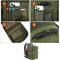 Mochila Táctica Impermeable Trailpop de Gran Capacidad con Sistema Molle, Bolsa Desmontable para Equipo de Campo, para Expediciones