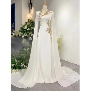 S2071L 2025 nouveau blanc haut de gamme musique étudiant Art examen Vocal Performance femme chanteuse Folk chanson Solo tempérament robe de soirée - Product Image 4