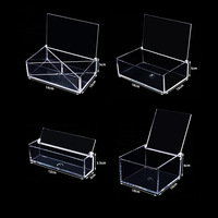 Boîte d'emballage transparente en acrylique pour micro-paysages, conteneur alimentaire articulé DIY, boîte moulée par injection en PS