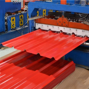 Tôle de <span class=keywords><strong>toiture</strong></span> trapézoïdale PPGI, panneau trapézoïdal coloré pour la construction d'usines industrielles et d'entrepôts logistiques - Product Image 6