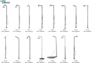 Hydrorelax autoportant multifonction extérieur panneau de douche au bord de la piscine <span class=keywords><strong>jardin</strong></span> plage <span class=keywords><strong>colonne</strong></span> de pluie robinets de douche de bain - Product Image 3