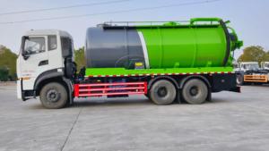 รถดูดฝุ่น Dongfeng 6x4 ขนาด 22 ลูกบาศก์เมตร ขับเคลื่อนด้วย PTO พร้อมปั๊มแรงดันสูงและปั๊มดูดฝุ่น ฟังก์ชั่นคู่ สำหรับล้างด้วยแรงดันสูงและดูดสิ่งสกปรก - Product Image 2