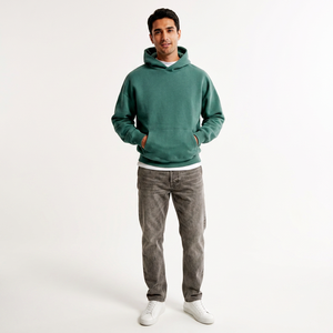 Nouveaux sweats à capuche surdimensionnés pour hommes, style tendance, broderie de haute qualité, logo personnalisé, sweats à capuche pour hommes - Product Image 1