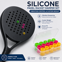 Amortisseur de vibrations en silicone léger, durable et portable avec logo personnalisé pour accessoires de raquettes de padel - Vente en gros