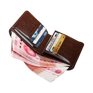 Custom Logo Bifold Engraved <b>Wallet</b> Full Grain Leather <b>Wallet</b> Front Pocket Leather <b>Wallet</b> Card <b>Holder</b> for Man - Product Image 3