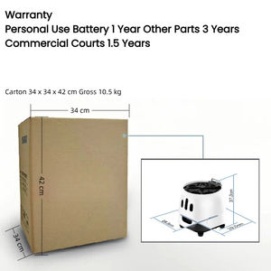 Machine à balles de tennis portable Fivek Pusun PT-Mini <span class=keywords><strong>Pro</strong></span>, lanceur compact contrôlé par application pour entraînements en intérieur, 65 balles, 8 kg, 110 V - Product Image 6