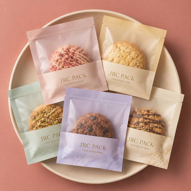 Wholesale Custom Printing Snack Packaging Food Grade Packaging Bags With Logo Cookie Bags Heat Seal Plastic Cookies-mylar-bags