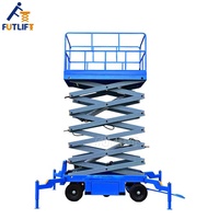İyi Fiyatlı Elektrikli İskele Asansörü Mini Elektrikli Havadan Çalışma Asansörü Hidrolik Mobil Makaslı Platform 500kg-2000kg Kapasiteli 4M-18M