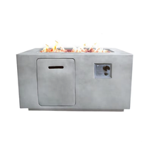 Table de foyer au gaz propane 42 pouces pour chauffage extérieur foyer en béton