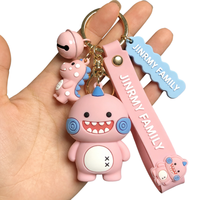 Porte-clés personnalisés en PVC souple/caoutchouc/silicone, durables et imperméables, porte-clés 3D personnalisés