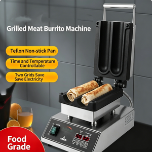 <span class=keywords><strong>Machine</strong></span> <span class=keywords><strong>à</strong></span> griller et <span class=keywords><strong>à</strong></span> cuire les wraps de poulet et les burritos, électrique 220V, 2 grilles, antiadhésive, pour viande de poulet et burritos - Product Image 2