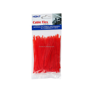 100 pièces Pack HONT marque ROHS + CE + REACH-approuvé 94V-2 résistant à <span class=keywords><strong>la</strong></span> chaleur Nylon66 attaches de câble autobloquantes 7.6*500mm - Product Image 2
