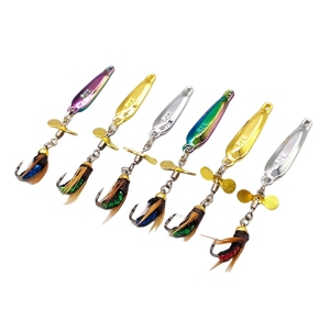 Bán Buôn Spinner Bait 2.2G 3.2G 5G Spinners Fishing Spoon Lure Nhân Tạo Bait Kim Loại isca - Product Image 1