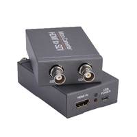 Convertisseur HDMI vers SDI avec boîtier en aluminium, adaptateur BNC 1080P/720P, transmission vidéo jusqu'à 164 pieds/50 m
