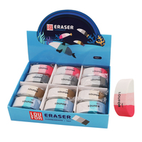 24 pièces par boîte mignon dessin animé gomme pour enfants étudiant papeterie doux crayon caoutchouc 2b gomme crayon gomme