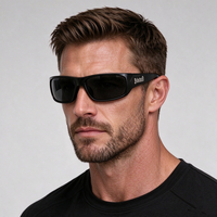 Lunettes de soleil polarisées pour hommes, style côte ouest, UV400, pour le sport, la pêche, le surf, le vélo, la moto