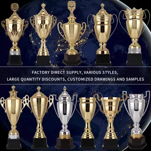 Grande Coupe Trophée Dorée Juvale pour les Tournois Sportifs, les Compétitions et les Récompenses - Trophée en Métal - Product Image 3