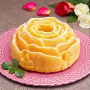 Large Reusable Non-stick Rose Shaped <b>Cake</b> Cup Flower Silicone Baking Muffin Pastry <b>Molds</b> - Product Image 6