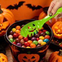 Kit d'outils de découpe de citrouille 4-en-1 pour enfants, cuillère à citrouille pour décorations d'Halloween effrayantes et fabrication de Jack-O'-Lantern