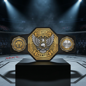 Global MMA World Mixed Martial Art Belt Custom Personalized Title Heavyweight Championship Belt Adult Size Championship Belt - Product Image 2