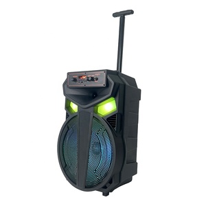 Haut-parleur trolley sans fil le plus vendu, 12 pouces, 20W, alimenté par batterie, USB/AUX, poignée intégrée pour l'exercice matinal en extérieur et les pique-niques - Product Image 2