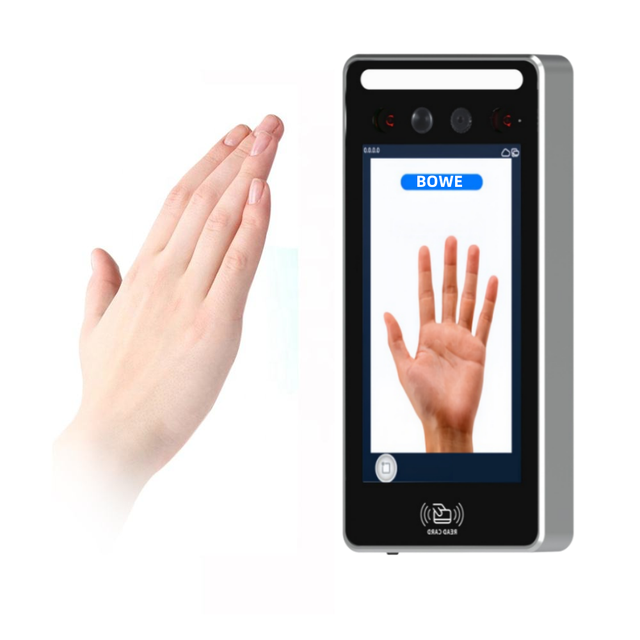 BOWE Factory IP65 Waterproof Touch Screen Door Access Control System Two-Way Audio Biometric Face Palm Vein Recognition Night